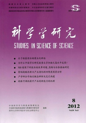 《科学学研究》核心期刊