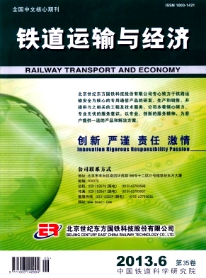 《铁道运输与经济》刊发论文